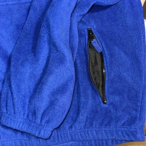 VTG MYTHBUSTERS sierra pacific outdoors blue fleece zipper jacket coat Size 2XL - Picture 7 of 11